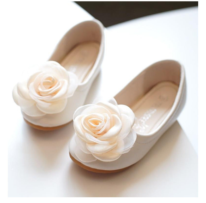Mädchen-Lauflernschuhe mit Blumenmotiv