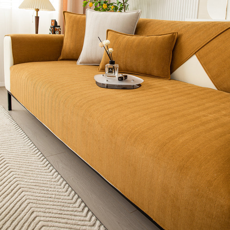 Chenille Sofaüberwurf – Rutschfest & Luxuriös – Bild 4 | LuxeStyle