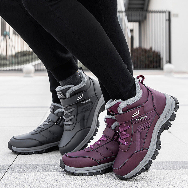 Warme, wasserdichte High-Top Winterschuhe für Damen