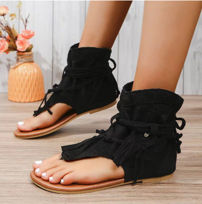 Retro-Sandalen mit Quasten – Bild 3 | LuxeStyle