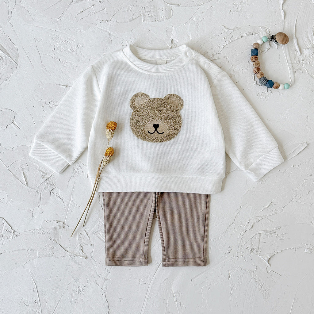 Baby Hoodie-Set mit Bären-Print