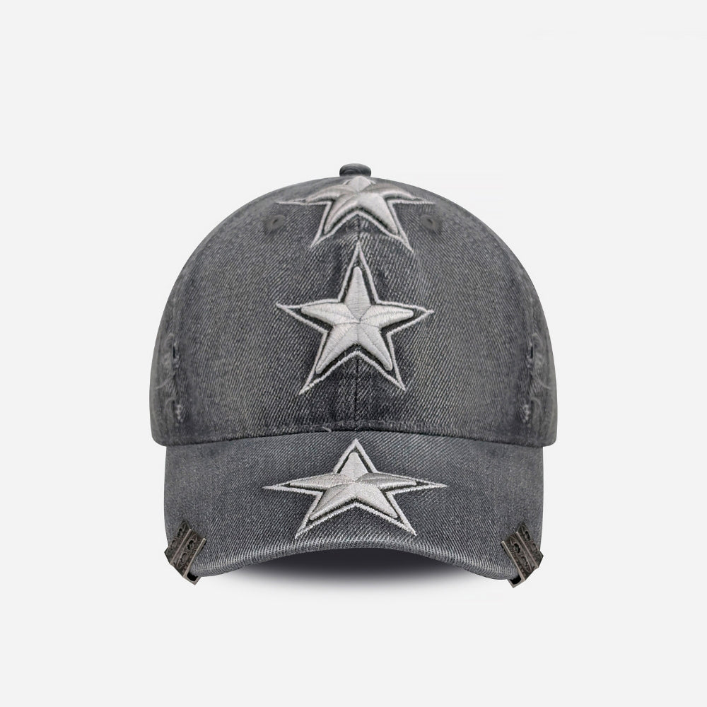 Baseball Cap mit Stern-Stickerei