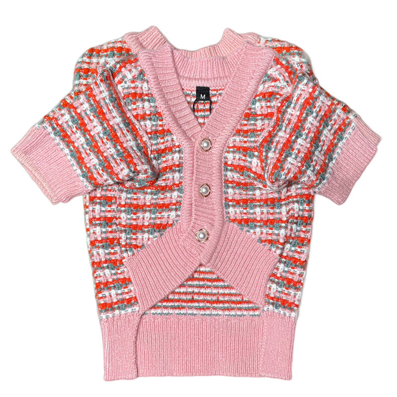 Kleiner Duft-Cardigan aus Wolle, rosa | LuxeStyle