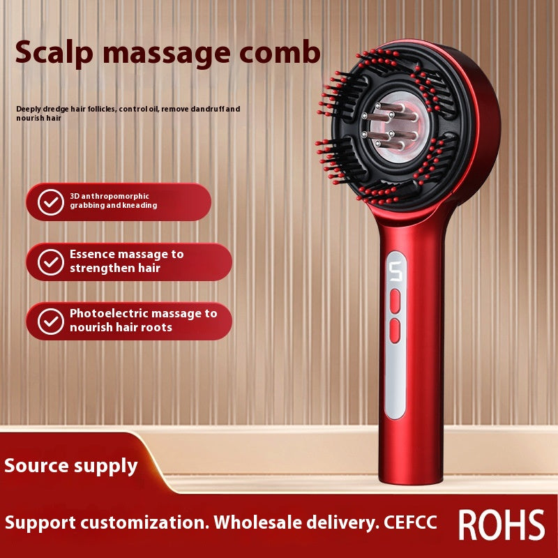 Elektrischer Kopfhaut-Massagekamm mit Rotlicht – Bild 2 | LuxeStyle
