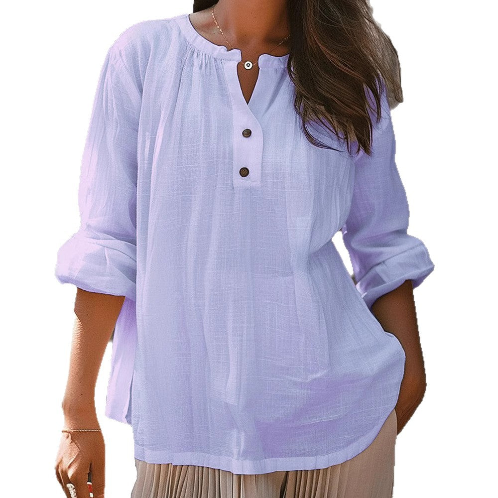 Gestreifter Vintage Pullover aus Baumwolle