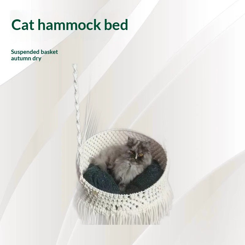 Boho Hängematte für Katzen