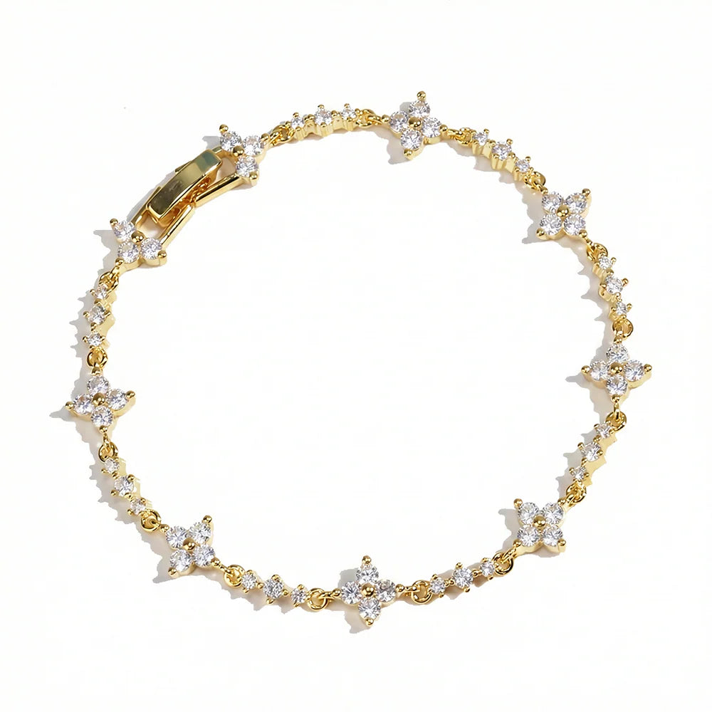 Blumen-Kleeblatt-Armband für Damen – Bild 5 | LuxeStyle