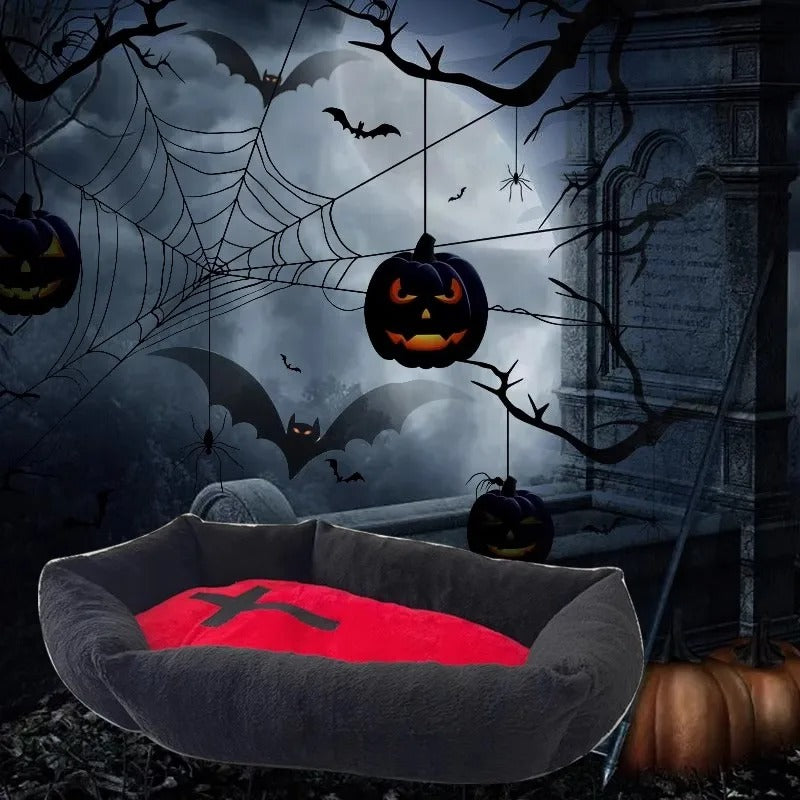 Halloween Haustierbett für Hunde und Katzen