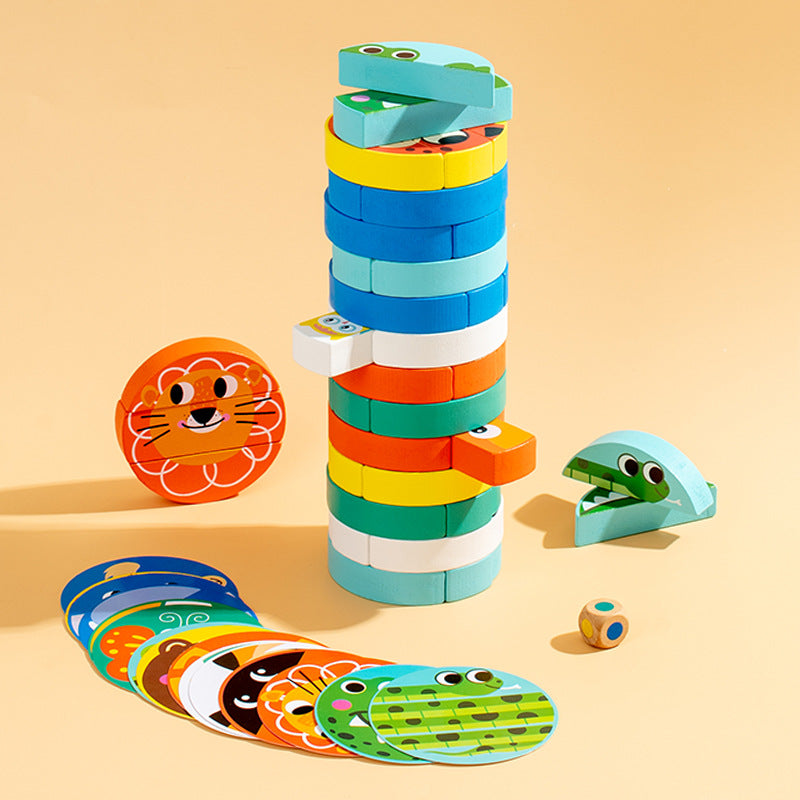 Tier-Stapelspiel aus Holz – Bild 3 | LuxeStyle
