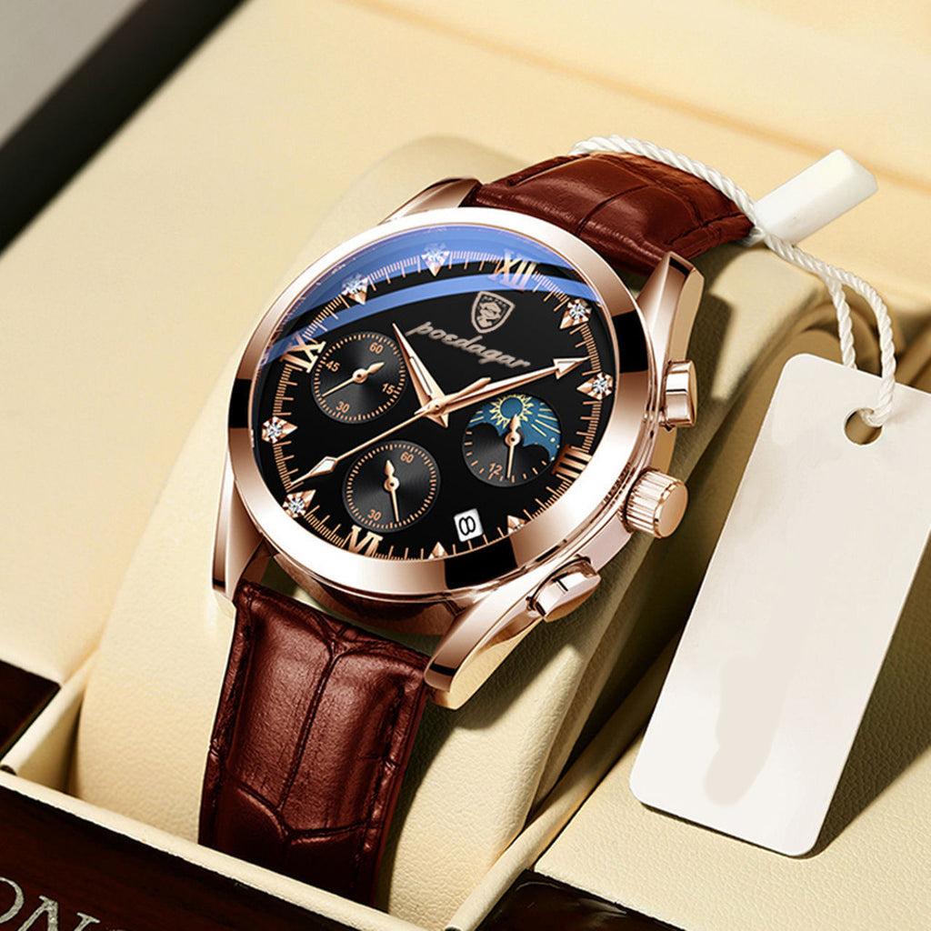 Herren-Uhr mit Leuchtzeigern – Bild 4 | LuxeStyle