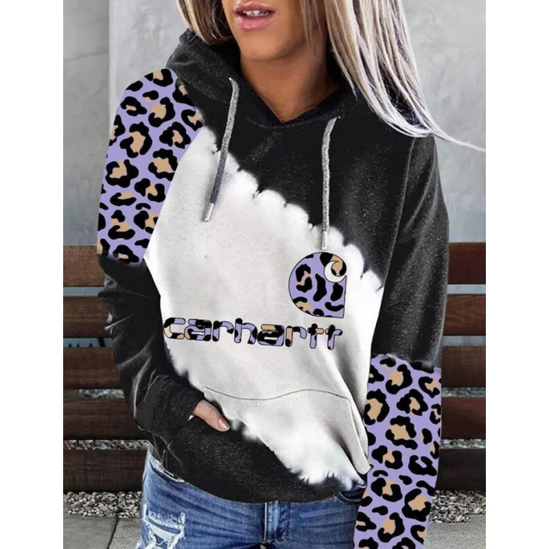 Kapuzenpullover mit Letter-Print