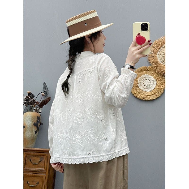 Besticktes Schmetterlings-Shirt für Damen – Bild 6 | LuxeStyle
