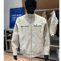 Herren Retro-Schlangenleder-Matte Jacke