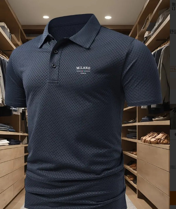 Kurzarm-Hemd mit Farb-Muster und Kragen – Bild 18 | LuxeStyle