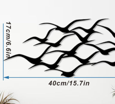 Metall-Wanddeko fliegender Vogel – Bild 5 | LuxeStyle