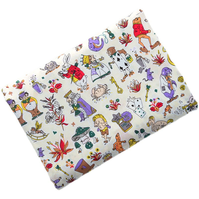 Baumwollstoff mit Cartoon-Print für Kinder | LuxeStyle