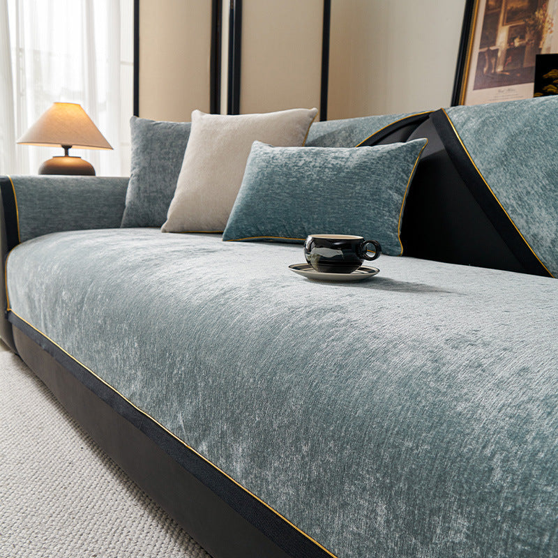 Chenille Sofakissenbezug im Landhausstil – Ansicht 4