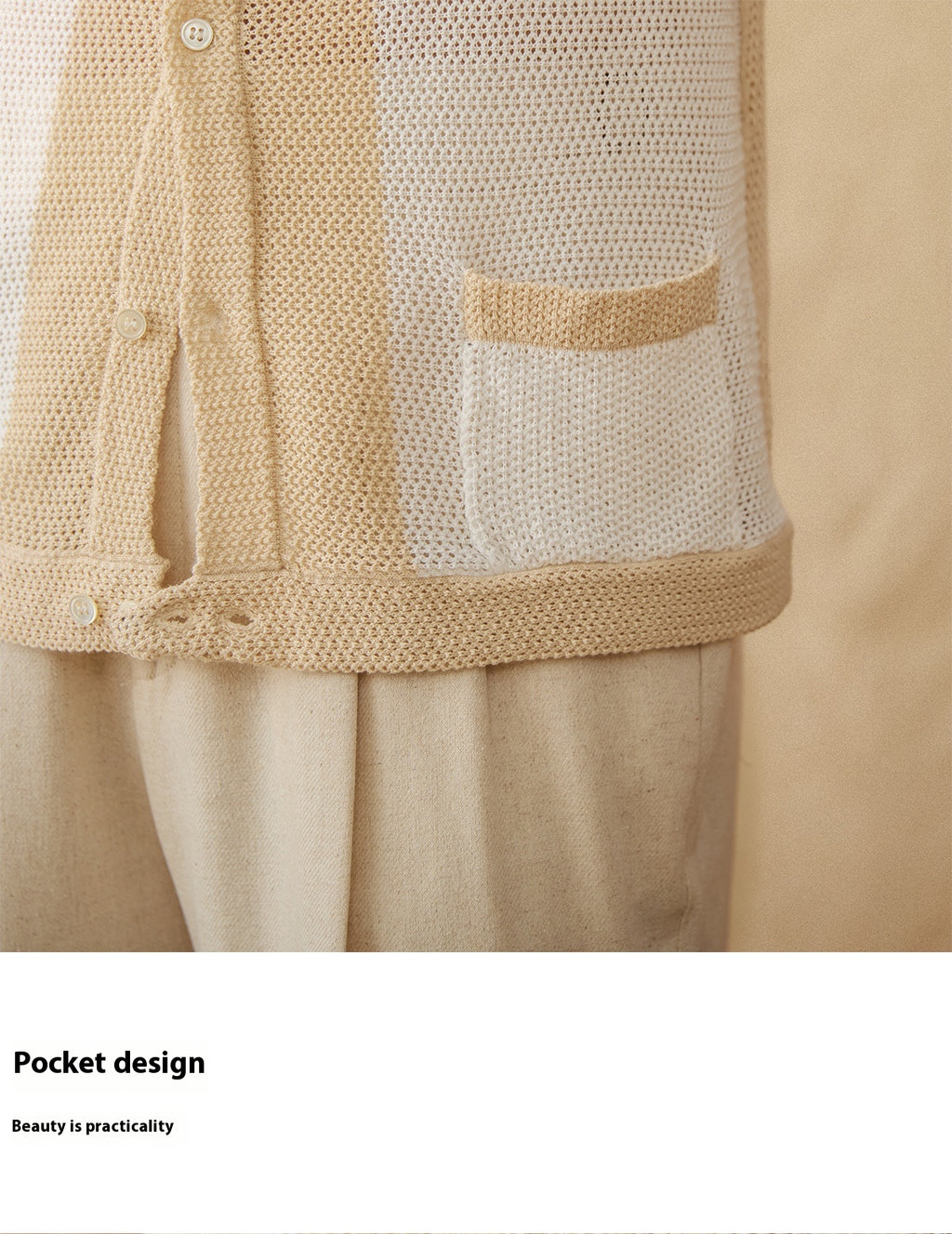 Kurzarm-Cardigan aus Leinen-Baumwoll-Mix – Bild 5 | LuxeStyle