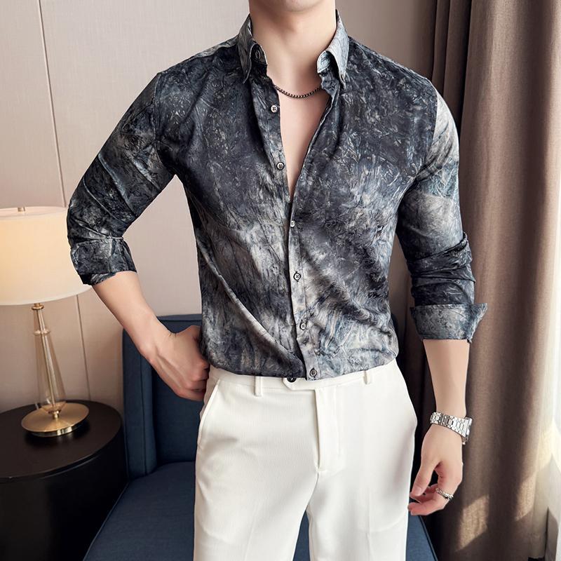 Herren Langarmshirt mit Farbverlauf – Bild 8 | LuxeStyle