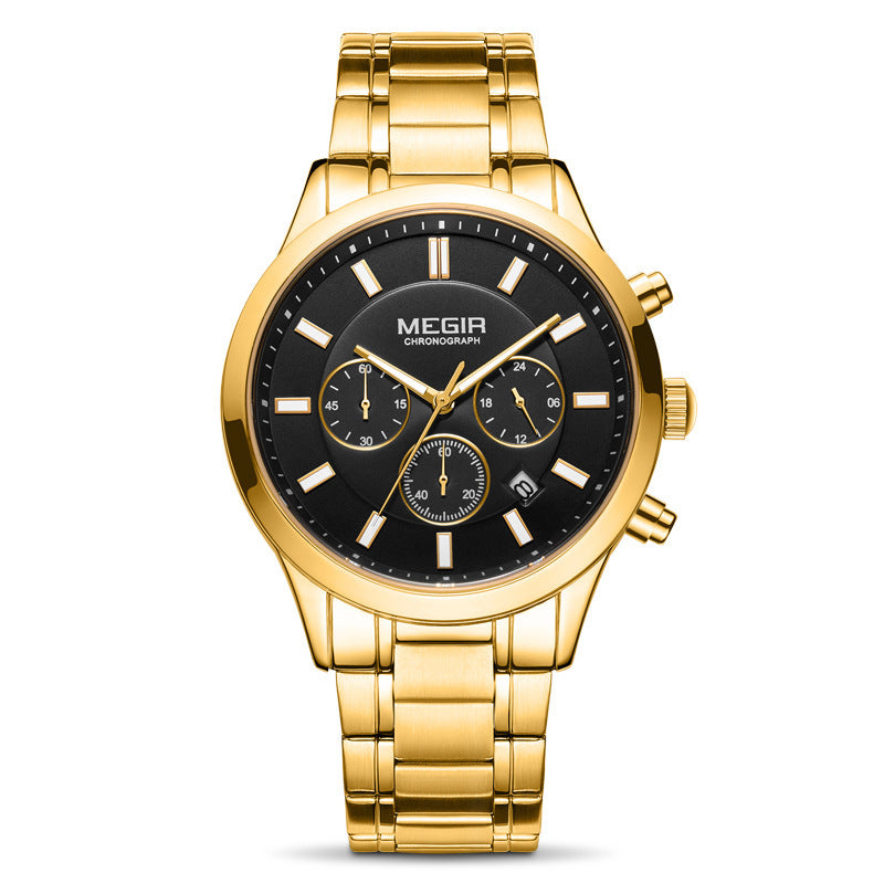 Herren-Chronograph mit Leuchtzeigern – Bild 7 | LuxeStyle