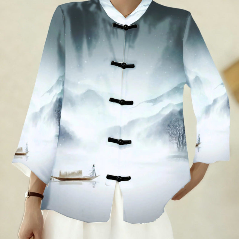 Tang-Anzug Top mit 3D-Digitaldruck