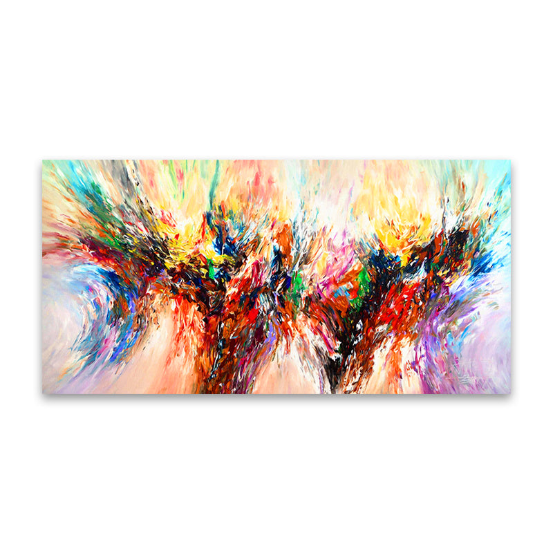 Leinwandbild mit Massivholzrahmen, 3-teilig