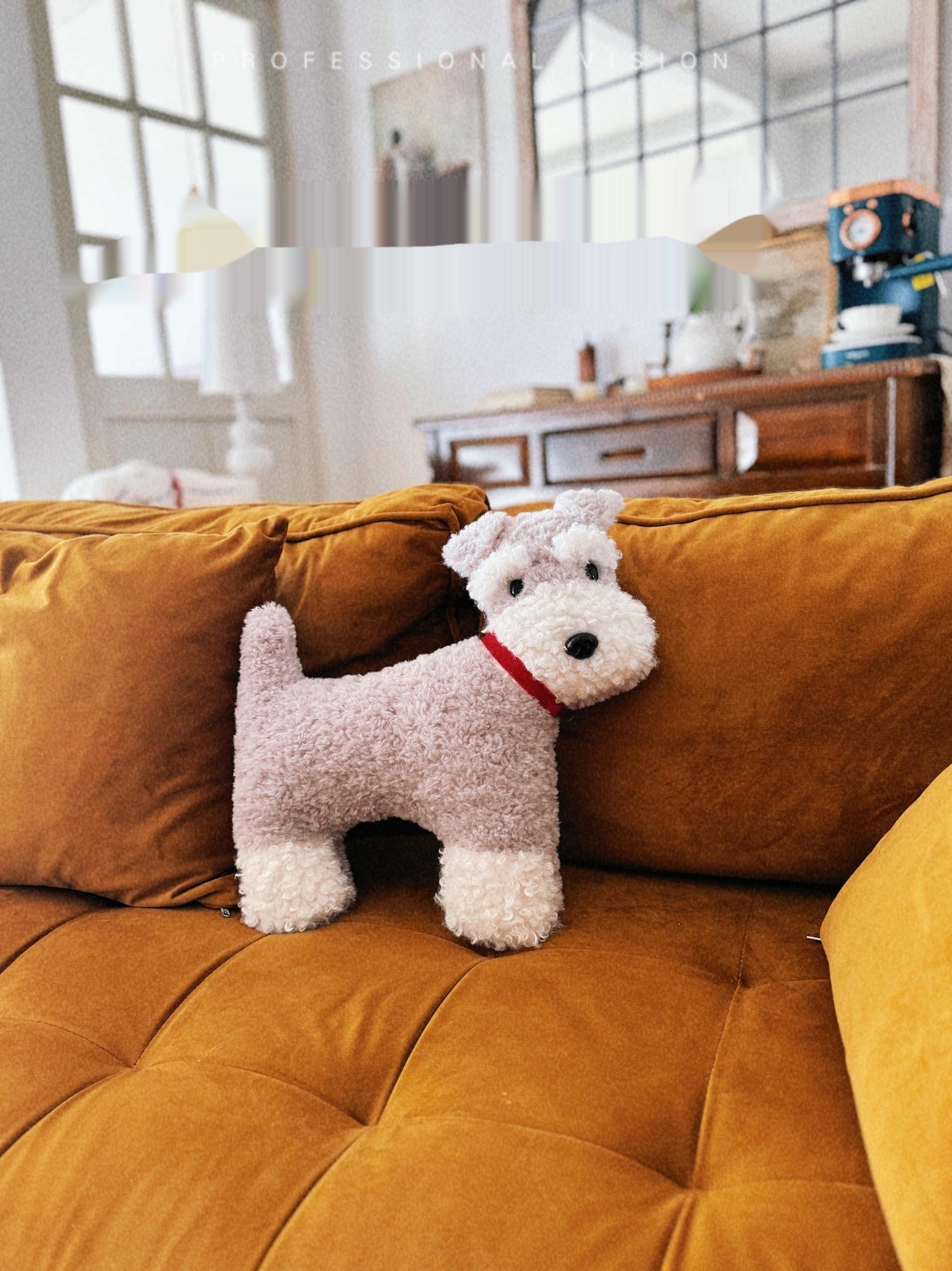 Plüsch Schnauzer Schlüsselanhänger