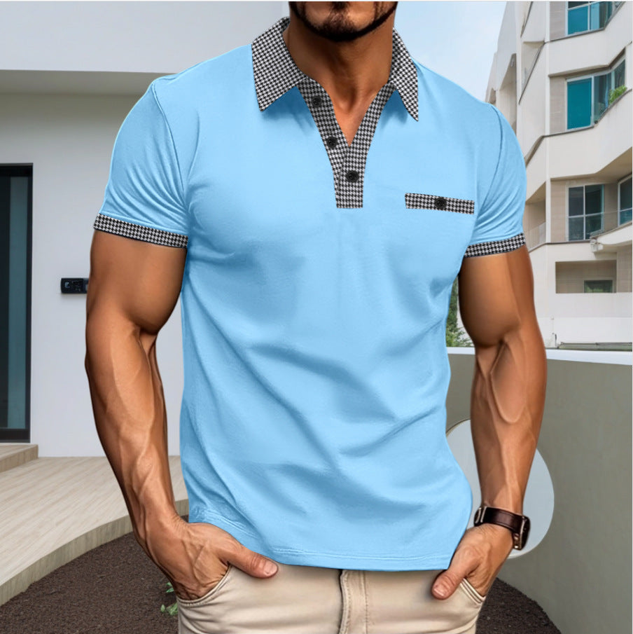 Sportliches Color-Block Polo-Shirt für Herren