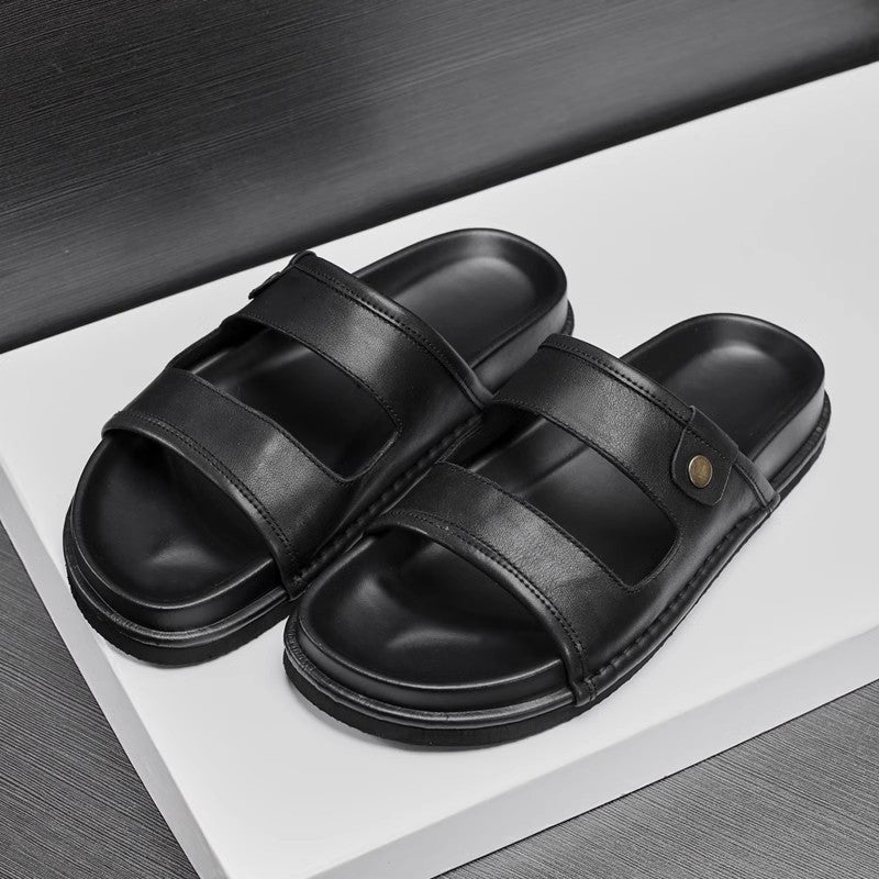 Herren Freizeit-Sandalen aus Leder