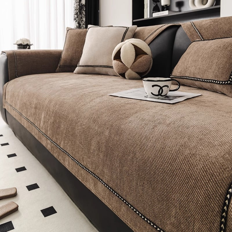 Chenille Anti-Rutsch Sofa-Schonbezug