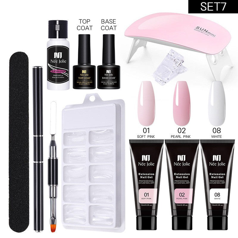 Manicure Gel-Set für Nagelverlängerung