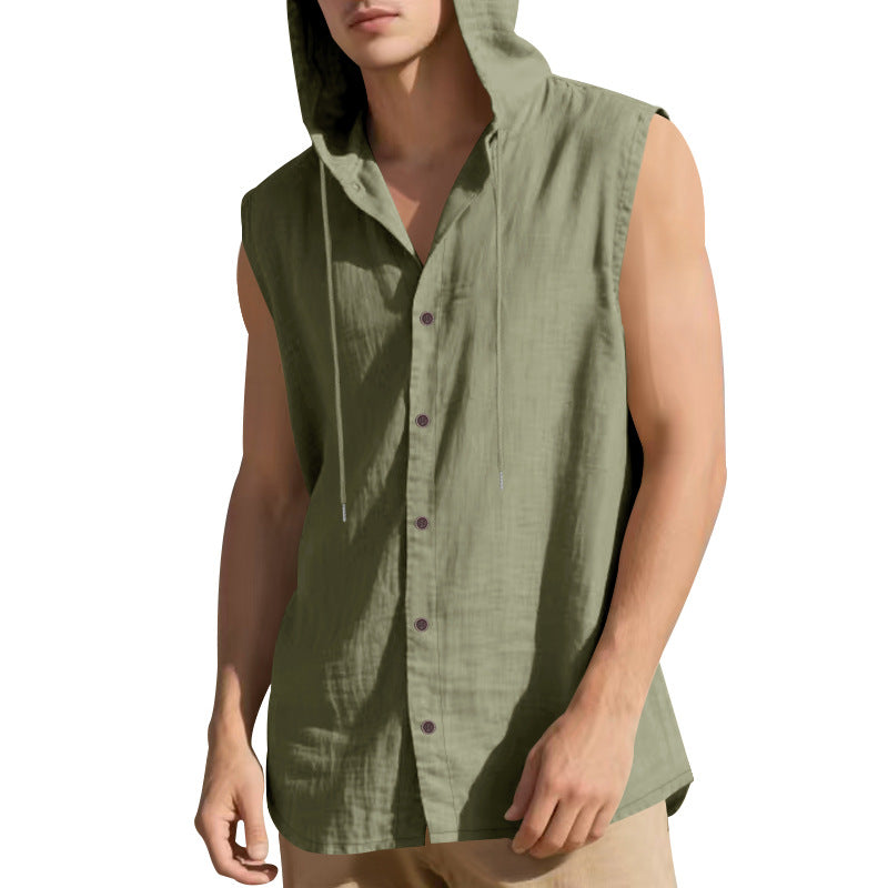 Leinen-Kapuzenshirt für Herren – Bild 7 | LuxeStyle