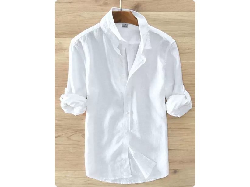Slim-Fit Langarmhemd im Koreanischen Stil – Ansicht 2