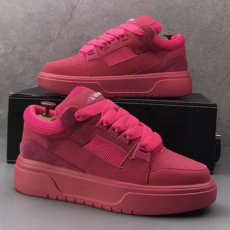 Atmungsaktive Mesh Freizeit-Sneakers mit Plateau