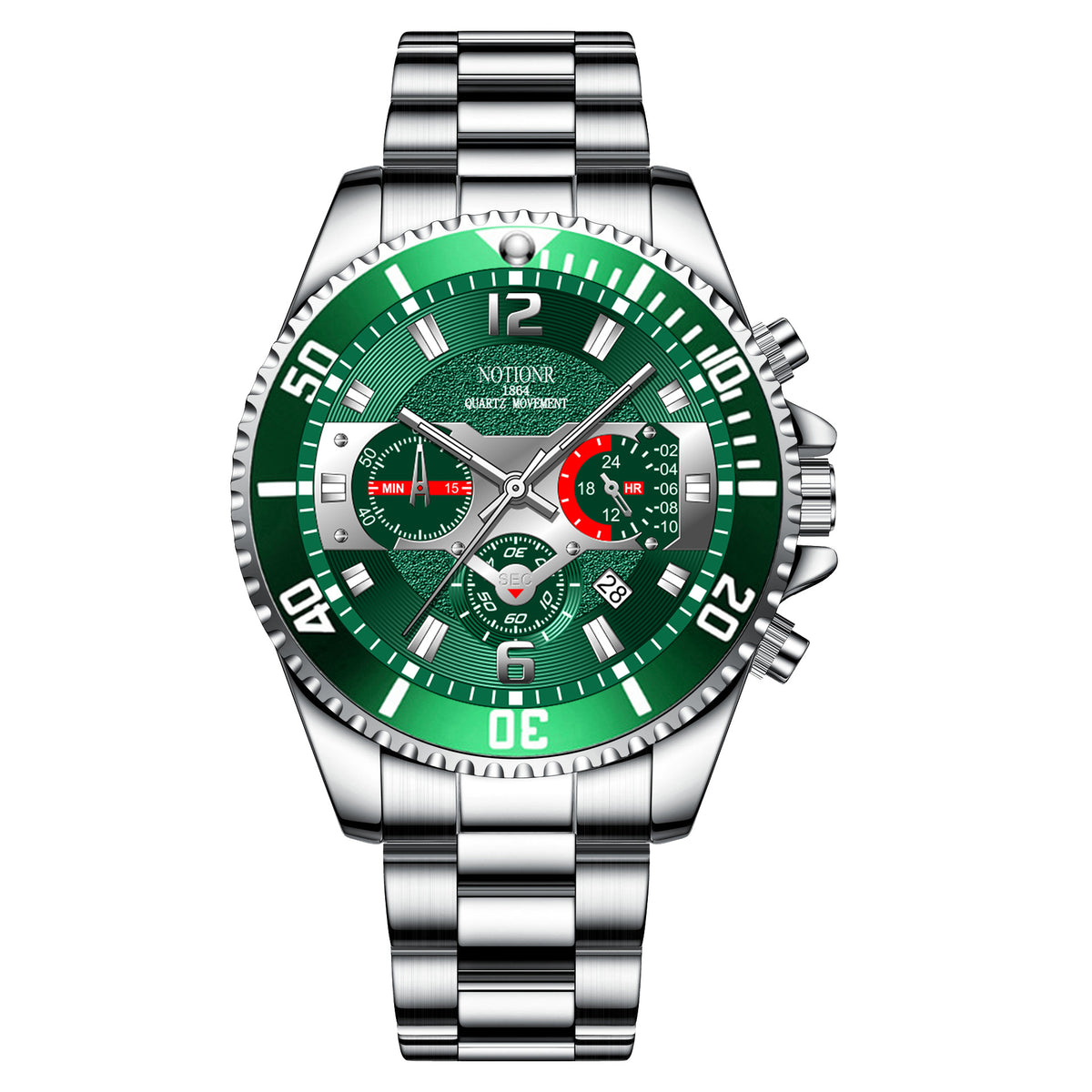 Light Calendar Herrenuhr aus Edelstahl – Bild 2 | LuxeStyle