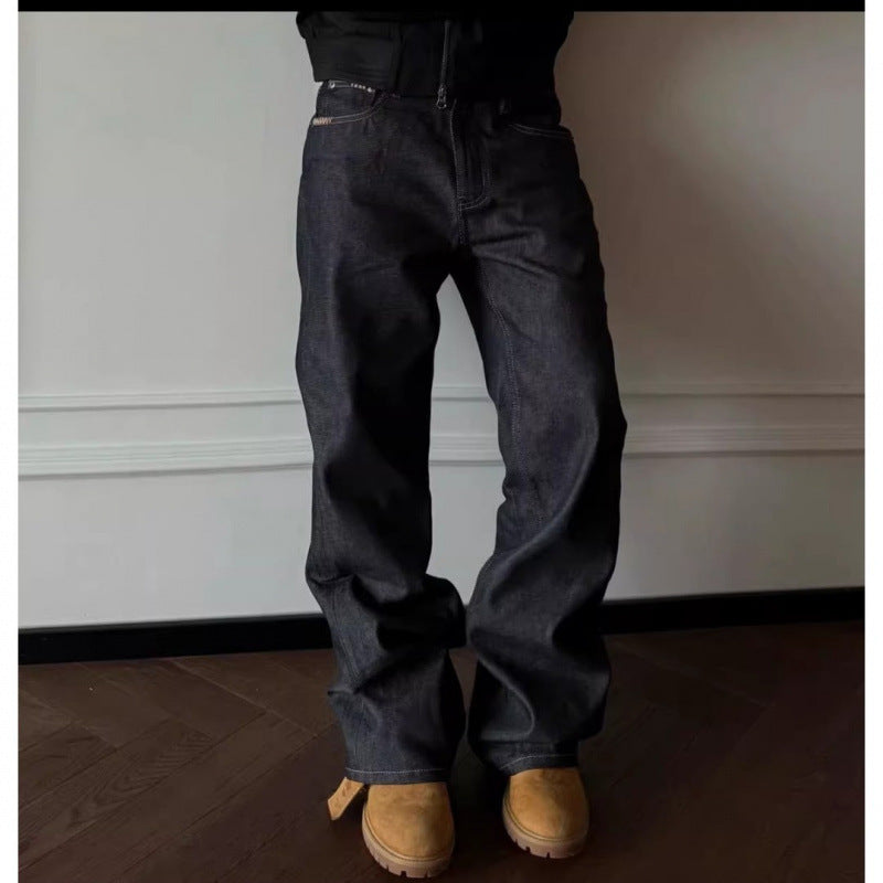 Kurze Washed Denim Jeans für Herren