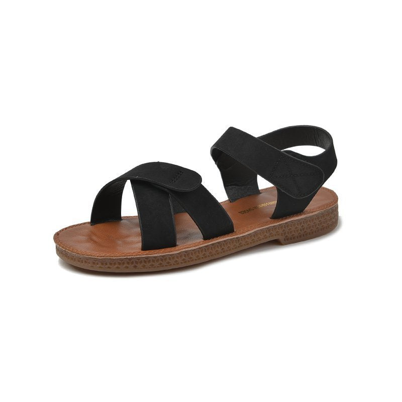 Bequeme flache Sandalen für Damen – Bild 6 | LuxeStyle