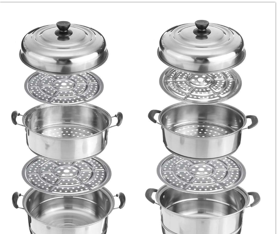 3-Lagen Dampfgarer aus Edelstahl – Bild 1 | LuxeStyle