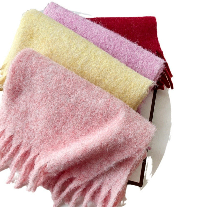 Langer Wollschal aus Polyester 40 × 210 cm – Bild 8 | LuxeStyle