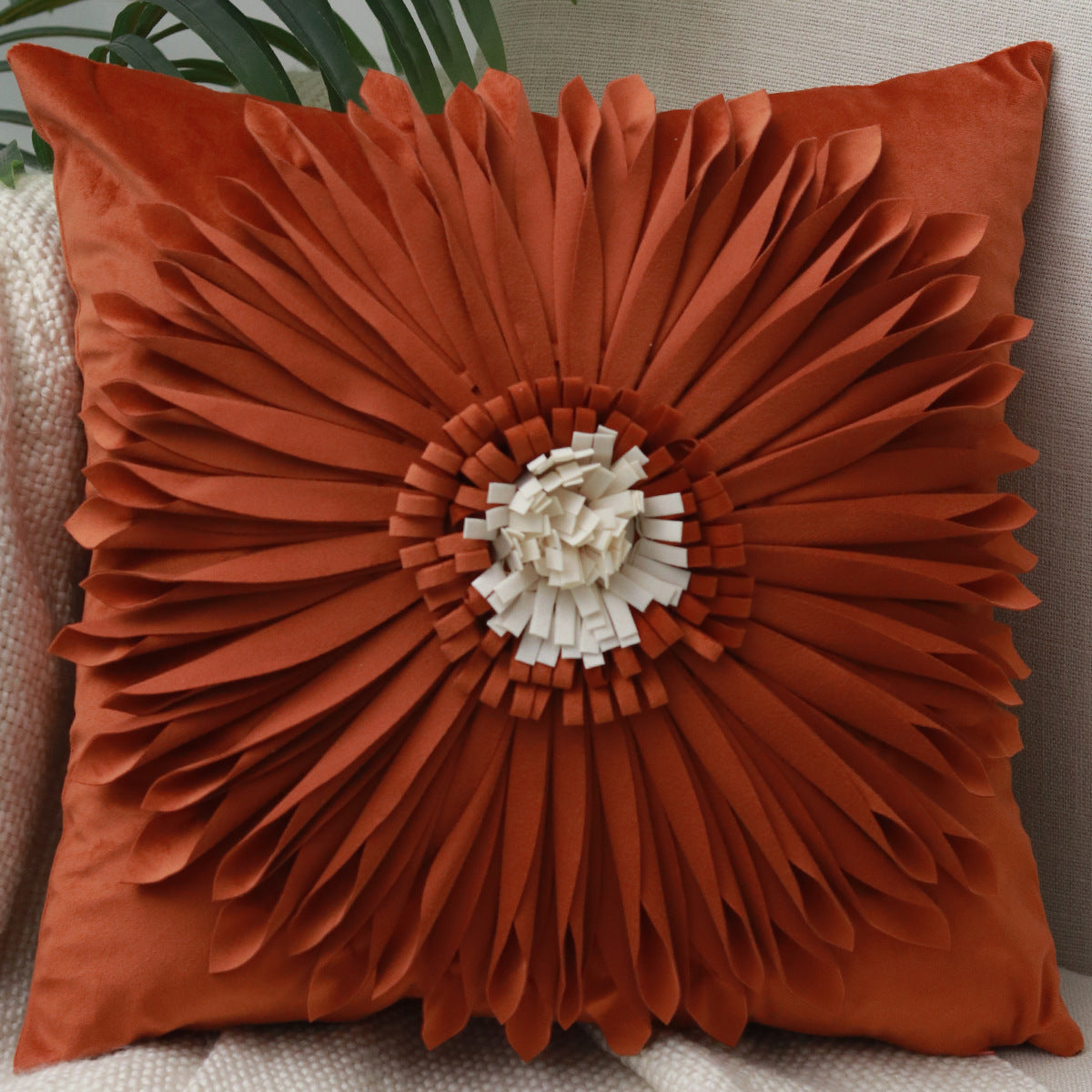 Kissenbezug Chrysantheme, einfarbig