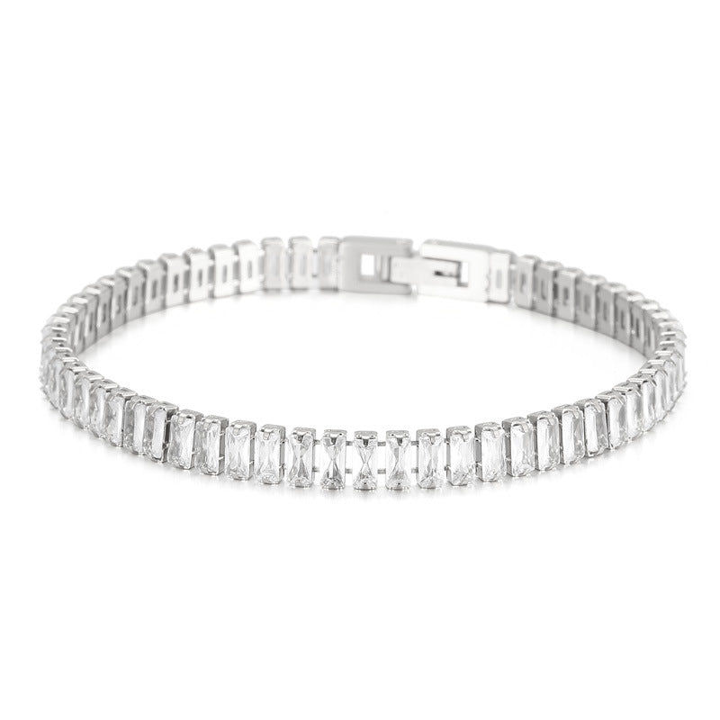 Armband mit Zirkonia-Steinen, 18K vergoldet – Bild 6 | LuxeStyle