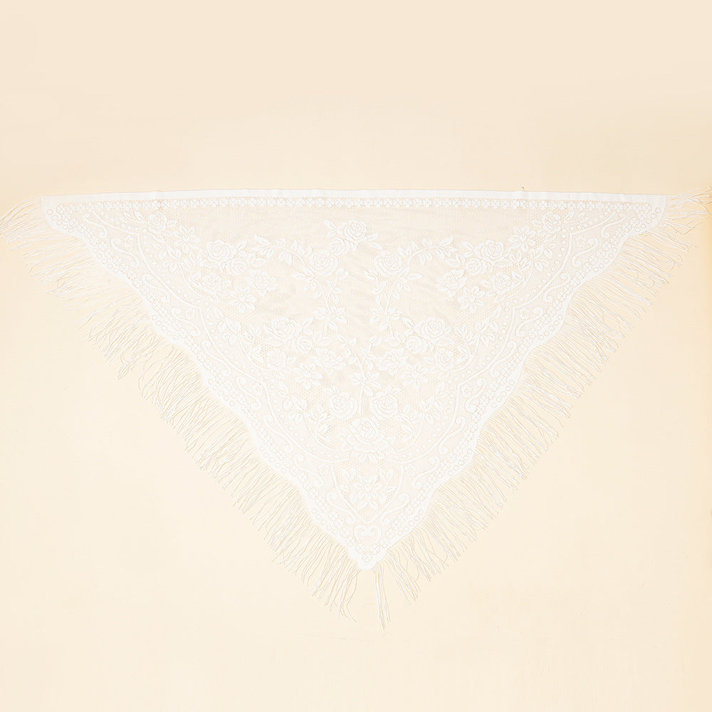 Jacquard-Bordürenschal für Damen – Bild 5 | LuxeStyle