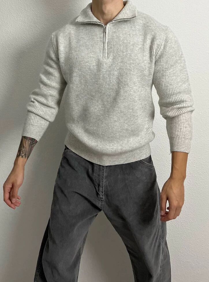 Herren Pullover Hoodie Wollpullover Mantel
