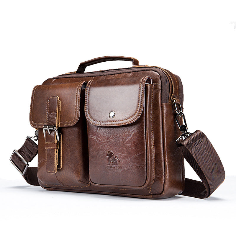 Retro‑Tasche aus Kuhleder – grosse Kapazität – Bild 2 | LuxeStyle