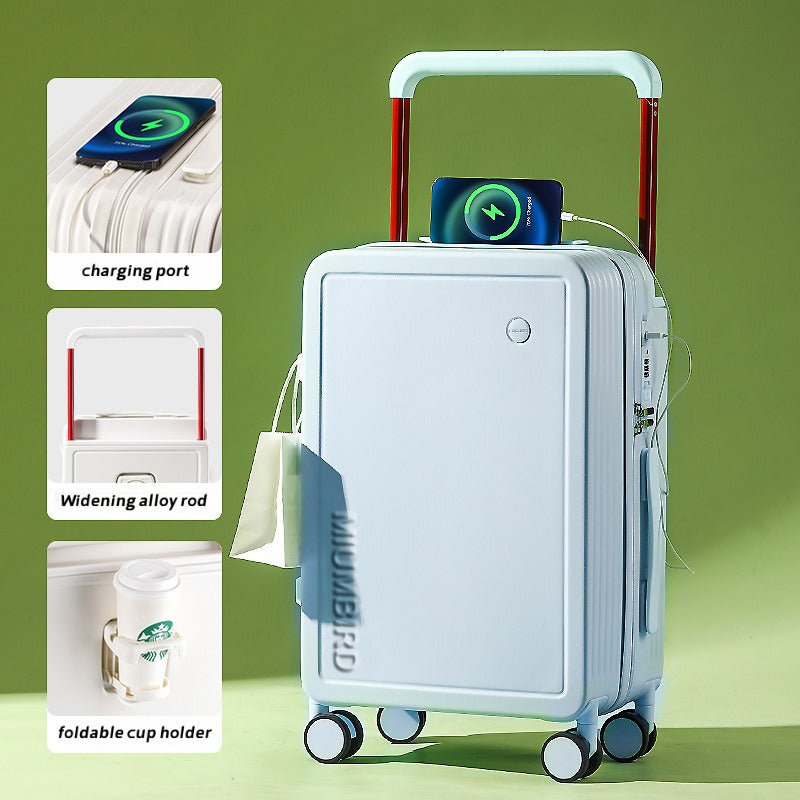 Koffer mit Frontöffnung, Becherhalter & USB