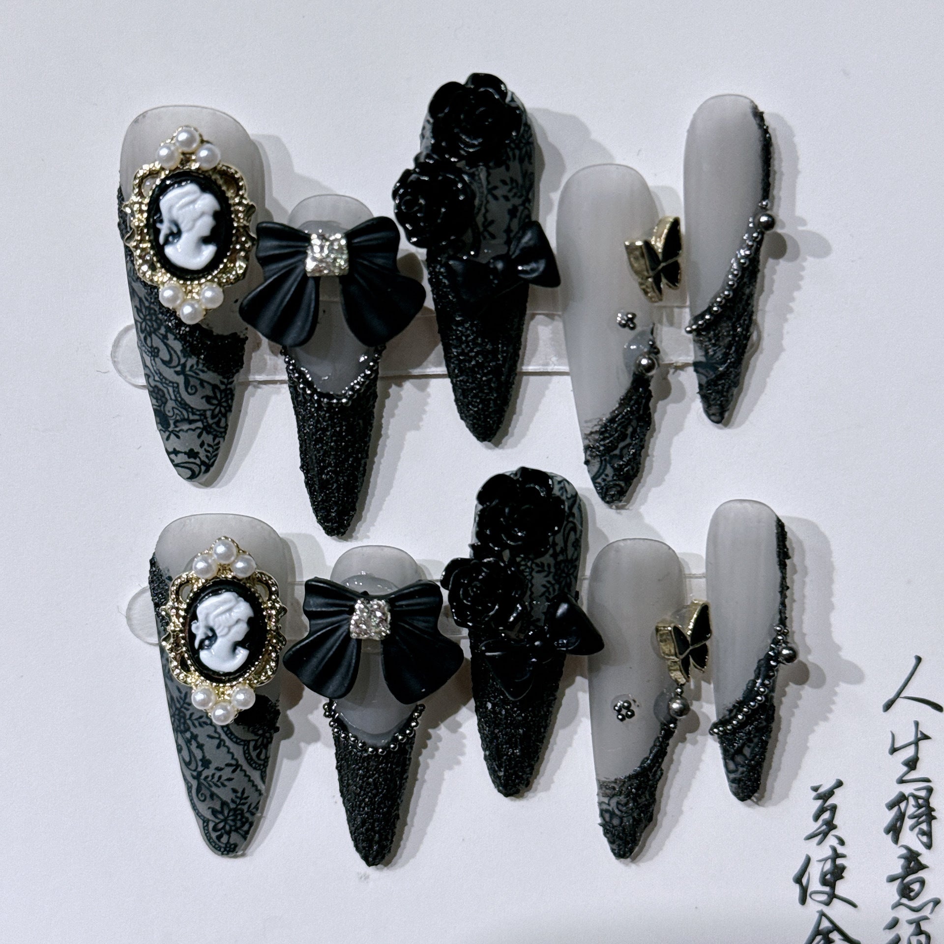 Barocke Beauty-Kamee Nagelsticker