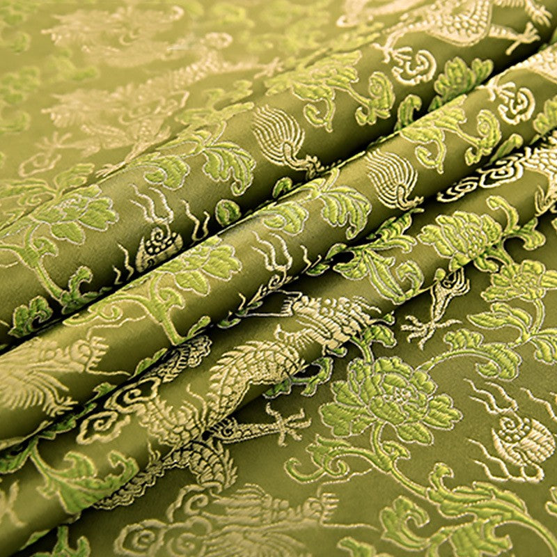 Brokatstoff Seide Antiker Tang-Anzug Cheongsam – Bild 4 | LuxeStyle