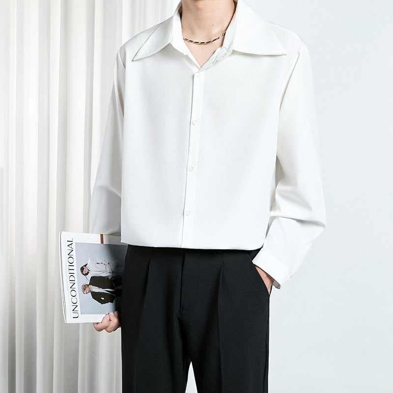 KOREAN STYLE DRAPIERENDES HERRENHEMD – Bild 3 | LuxeStyle