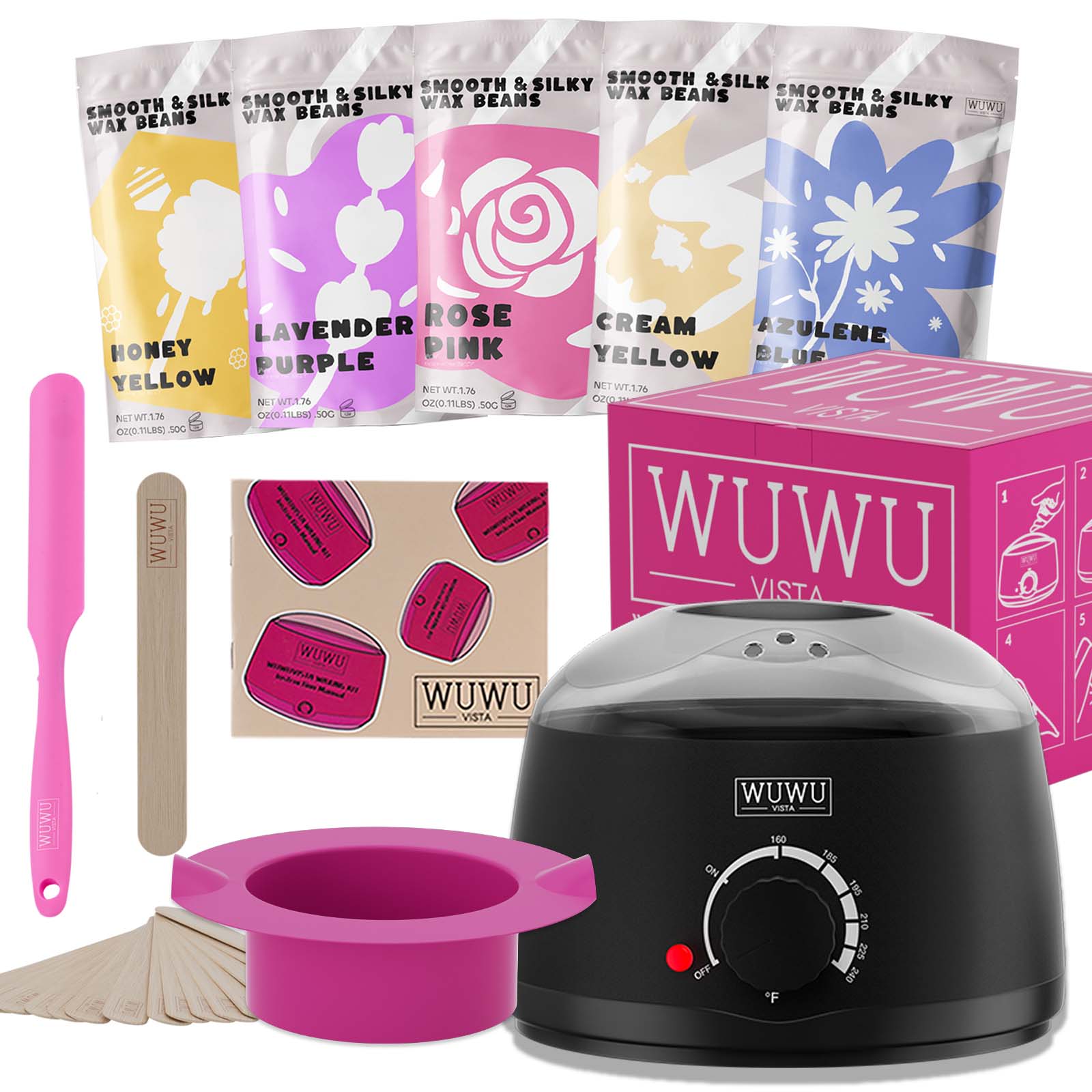 WUWUVISTA Waxing Kit 19-teilig