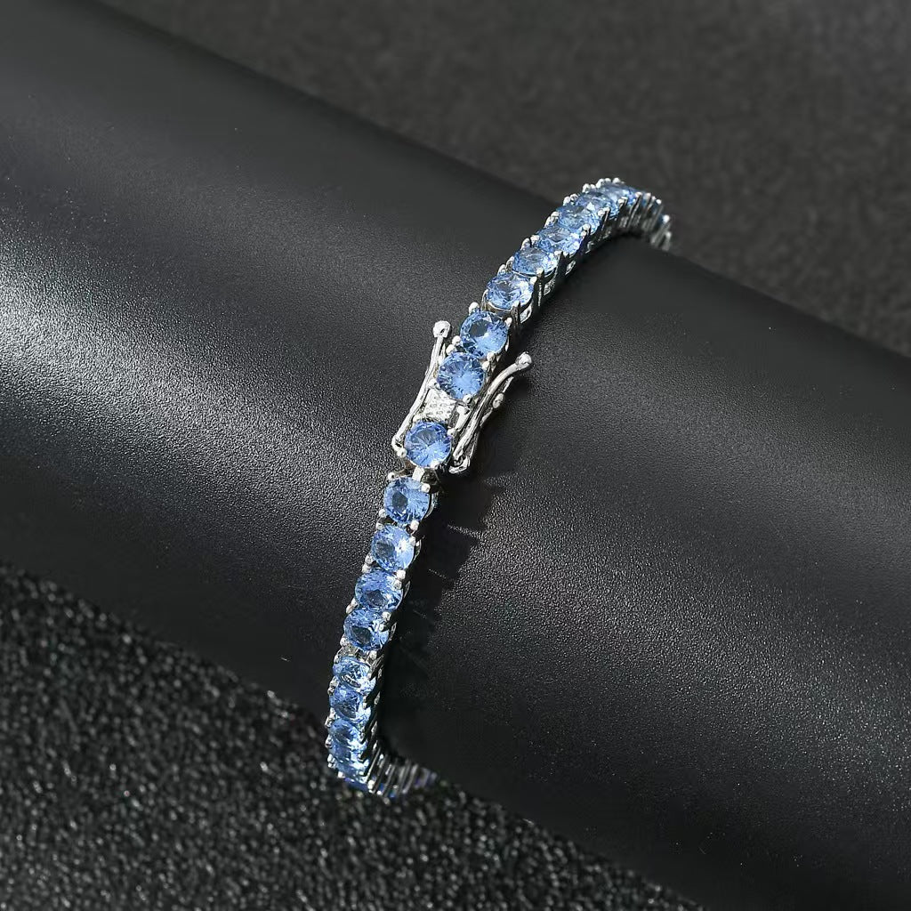Buntes Zirkon-Tennisarmband im europäischen Stil – Bild 4 | LuxeStyle